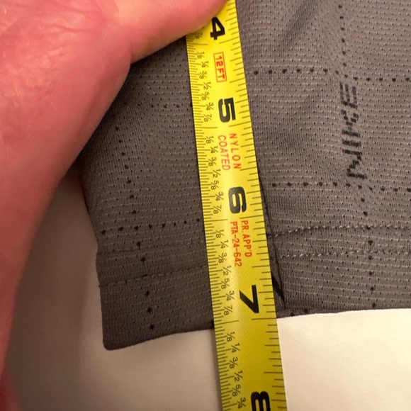 Nike Dri-Fit Grid Print 7" Athletic Shorts Iron Gray Black Size Medium - Picture 7 of 8